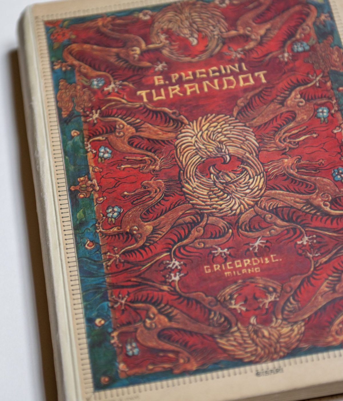 Turandot Spartito a stampa canto e piano, Milano, Ricordi Collezione Fondazione Giacomo Puccini